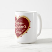 Frohen Valentinstag -2 Kaffeetasse (VorderseiteRechts)