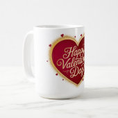 Frohen Valentinstag -2 Kaffeetasse (Vorderseite Links)