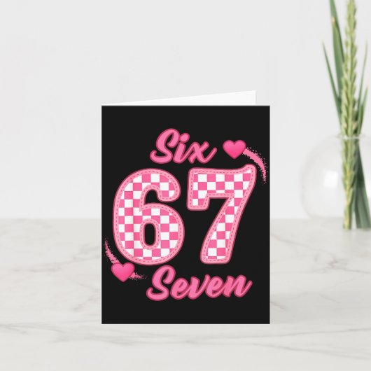 Frohen Valentinstag 67 Meme Hearts Coquette Bow  Karte (Vorderseite)