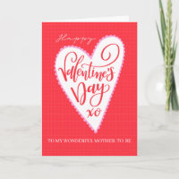 Frohen Valentinstag an die werdende Mutter mit gro