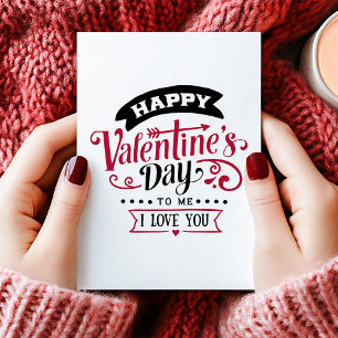 Frohen Valentinstag an mich Single Anti-Valentinst Feiertagskarte