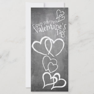 Frohen Valentinstag auf einer Kreidetafel