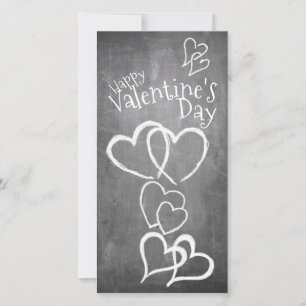 Frohen Valentinstag auf einer Tafel