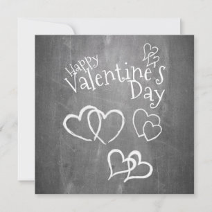 Frohen Valentinstag auf einer Tafel