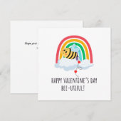 Frohen Valentinstag Bee-utiful Flachkarte Feiertagskarte (Vorne/Hinten)