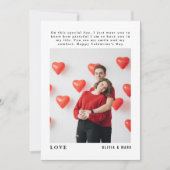 Frohen Valentinstag Benutzerdefinierte Fotocollage Feiertagskarte (Vorderseite)