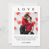 Frohen Valentinstag Benutzerdefinierte Fotocollage Feiertagskarte (Vorderseite)