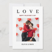 Frohen Valentinstag Benutzerdefiniertes Foto-Kolla Feiertagskarte (Vorderseite)