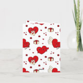 Frohen Valentinstag Benutzerdefiniertes Foto Rote (Rückseite)