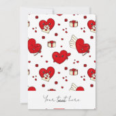 Frohen Valentinstag Benutzerdefiniertes Foto Rote Feiertagskarte (Rückseite)