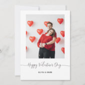 Frohen Valentinstag Benutzerdefiniertes Fotocollag Feiertagskarte (Vorderseite)