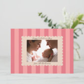 Frohen Valentinstag Benutzerfoto Modern Feiertagskarte (Stehend Vorderseite)