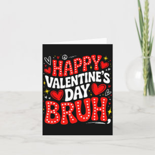 Frohen Valentinstag Bruh Herz Liebe Valentinstag J Karte