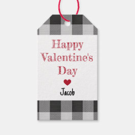 Frohen Valentinstag Buffalo Plaid Klassenzimmer Ju Geschenkanhänger