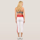 Frohen Valentinstag Capri Leggings (Rückseite)