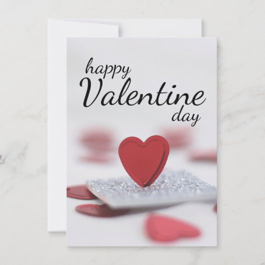 Frohen Valentinstag Einladung (Vorderseite)