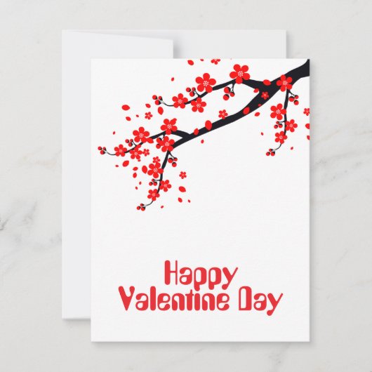 Frohen Valentinstag Einladung (Vorderseite)