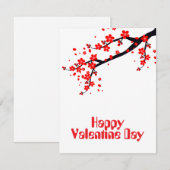 Frohen Valentinstag Einladung (Vorne/Hinten)