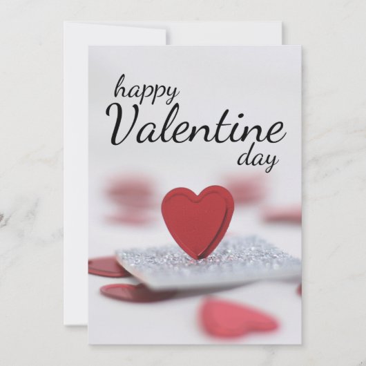 Frohen Valentinstag Einladung (Vorderseite)