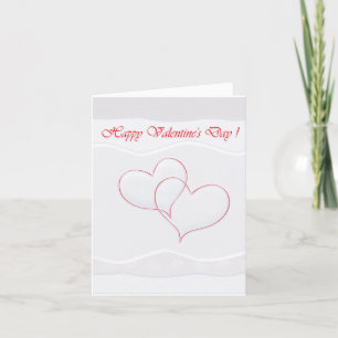 Frohen Valentinstag Eleganter moderner Gruß Feiertagskarte