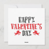 Frohen Valentinstag Faultier Feiertagskarte (Rückseite)
