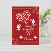 Frohen Valentinstag Feiertagskarte (Stehend Vorderseite)