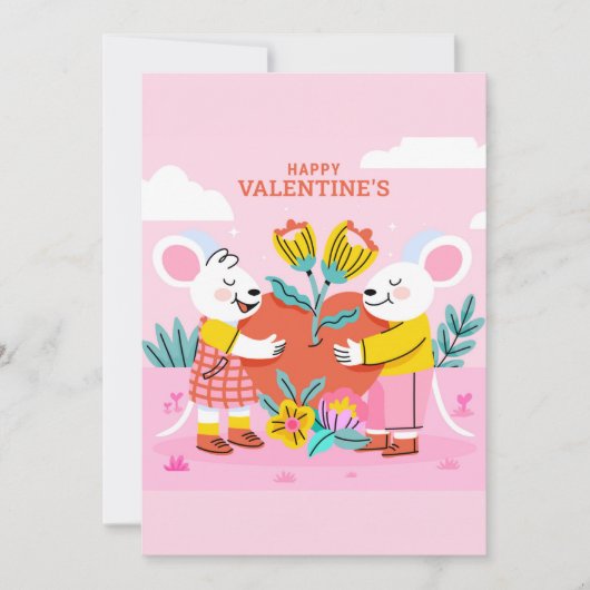 Frohen Valentinstag Feiertagskarte (Vorderseite)