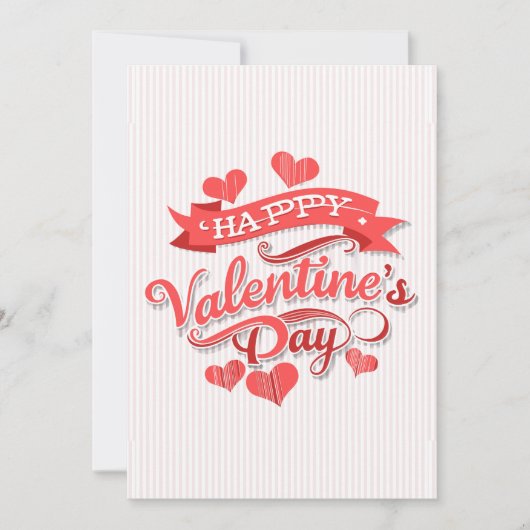 Frohen Valentinstag  Feiertagskarte (Vorderseite)