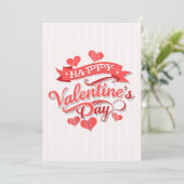 Frohen Valentinstag  Feiertagskarte (Stehend Vorderseite)