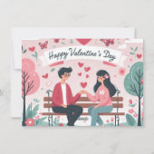Frohen Valentinstag Feiertagskarte (Rückseite)