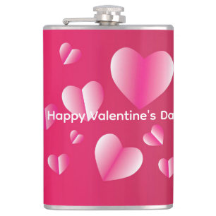 Frohen Valentinstag Flachmann