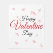 Frohen Valentinstag Fleecedecke (Vorderseite)