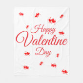 Frohen Valentinstag Fleecedecke (Vorderseite)