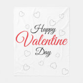 Frohen Valentinstag Fleecedecke (Vorderseite)