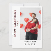 Frohen Valentinstag Foto-Kollage Liebe Feiertagskarte (Vorderseite)