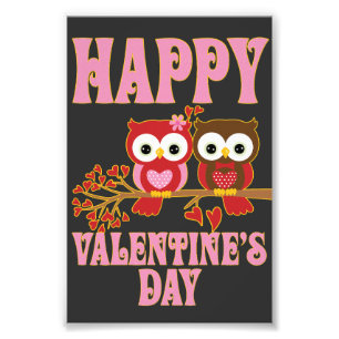 Frohen Valentinstag Fotodruck