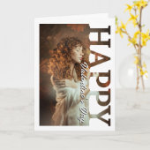 Frohen Valentinstag Fotokarte | Romantisch Custom Karte (Gelbe Blume)
