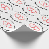 Frohen Valentinstag Geschäft Name  Geschenkpapier (Ecke)