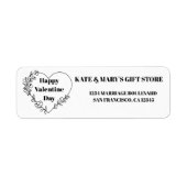 Frohen Valentinstag Geschäft Name Webseite (Vorne)