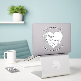 Frohen Valentinstag Geschäft Name Webseite Aufkleber