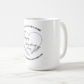 Frohen Valentinstag Geschäft Name Webseite Kaffeetasse (VorderseiteRechts)