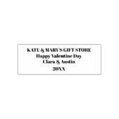 Frohen Valentinstag Geschäftname Permastempel (Design)