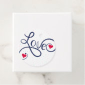 Frohen Valentinstag. Geschenkanhänger (Beispiel)