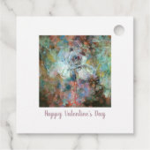 Frohen Valentinstag. Geschenkanhänger (Rückseite)