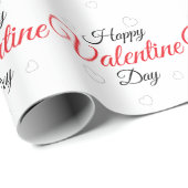 Frohen Valentinstag Geschenkpapier (Rolleneckpunkt)
