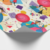 Frohen Valentinstag Geschenkpapier (Ecke)