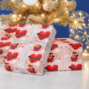 Frohen Valentinstag Geschenkpapier