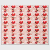 Frohen Valentinstag Geschenkpapier (Flach)