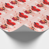 Frohen Valentinstag Geschenkpapier (Ecke)
