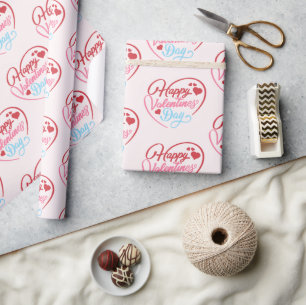 Frohen Valentinstag Geschenkpapier